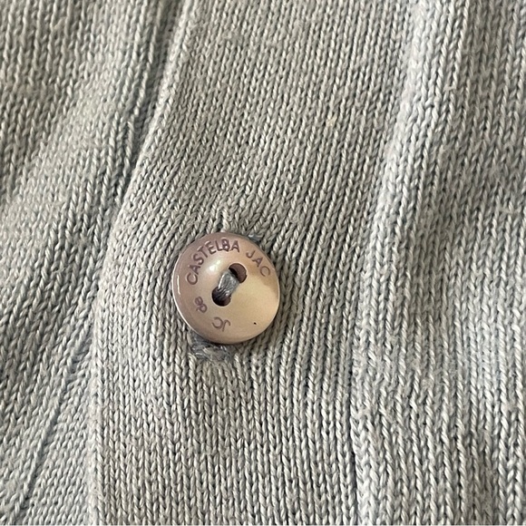 JC de CASTELBAJAC Cardigan Sweater Peanuts Snoopy Size M Light Blue - Picture 12 of 12